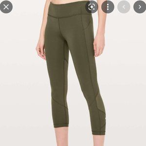Lululemon Pace Rival Crop 22" Dark Olive